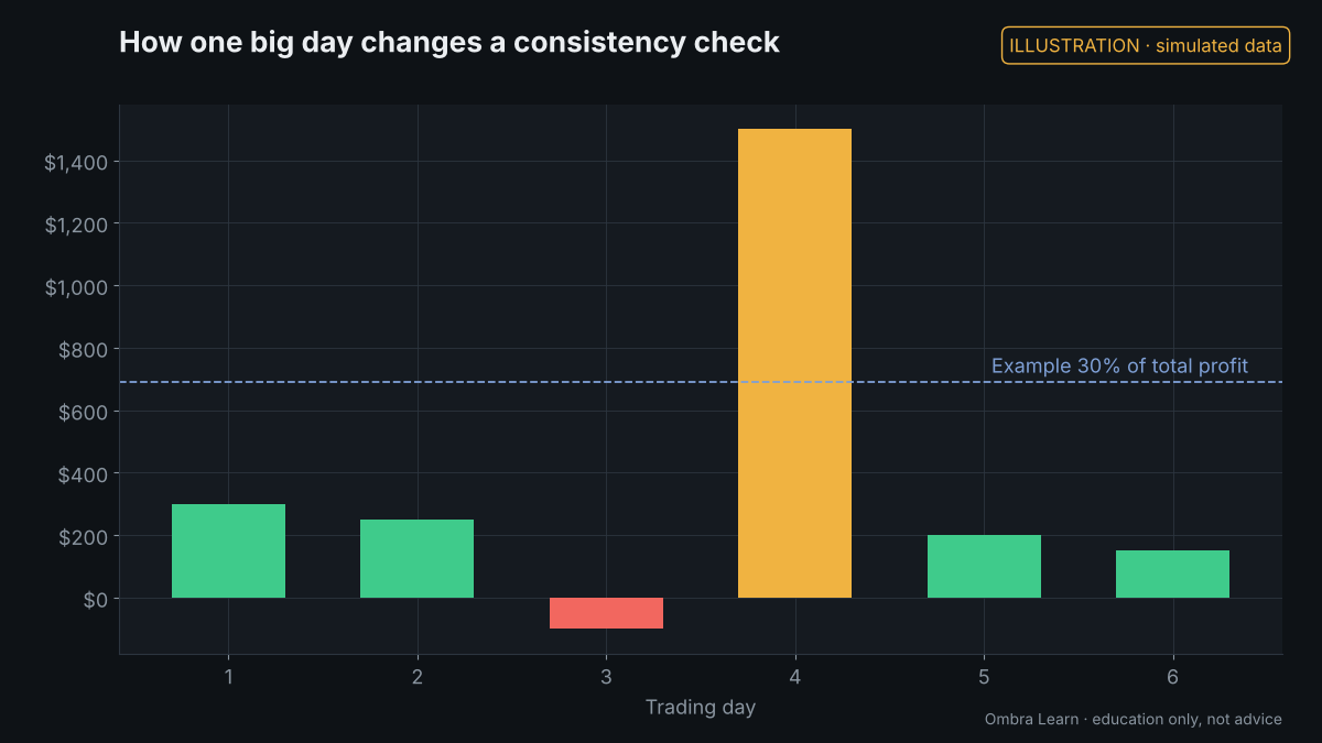 Illustration with simulated data: Consistency rules: what they are and how firms word them
